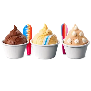 Ice Cream Cup Selection PNG Jde46 PNG