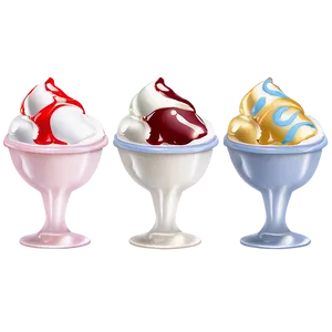 Ice Cream Cup With Sauce PNG Anb41 PNG