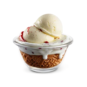 Ice Cream Cup With Sauce PNG Qjg83 PNG