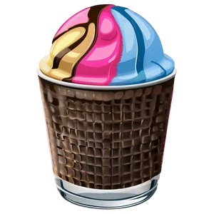Ice Cream Cup With Spoon PNG Jsd62 PNG