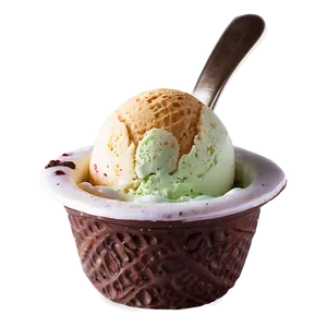 Ice Cream Cup With Spoon PNG Puu11 PNG
