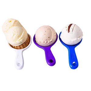 Ice Cream Scoop Trio PNG Ukc