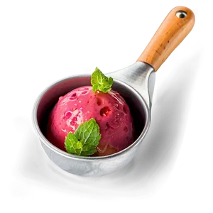 Ice Cream Scoop With Fruits PNG 06122024