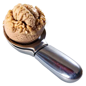 Ice Cream Scoop With Nuts PNG 40