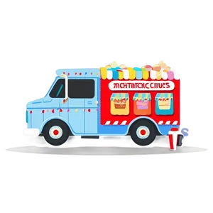 Ice Cream Truck At The Fairground PNG 06122024