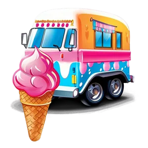 Ice Cream Truck Business Logo Png Vcm PNG image