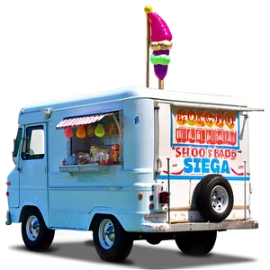 Ice Cream Truck By The Sea Png 20 PNG image