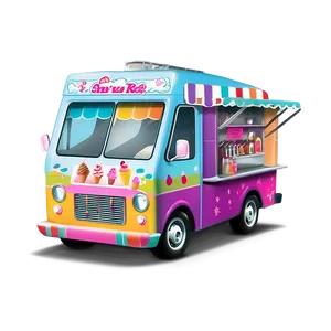 Ice Cream Truck By The Sea Png 64 PNG image