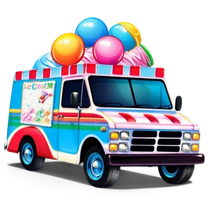 Ice Cream Truck Classic Design Png Rok PNG image