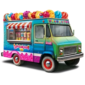 Ice Cream Truck Full Of Treats Png Ogj PNG image