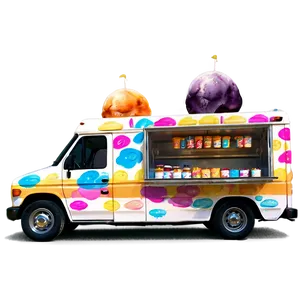 Ice Cream Truck In The Park Png 83 PNG image