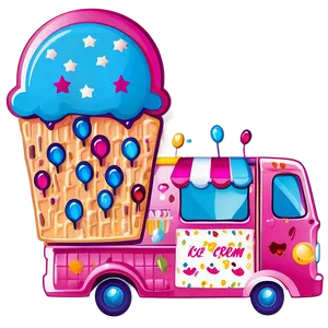 Ice Cream Truck Vector PNG 06202024 PNG