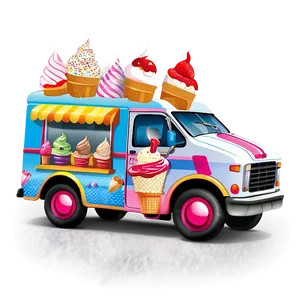 Ice Cream Truck Vector Png Vkp21 PNG image