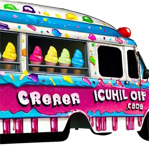Ice Cream Truck With Open Window PNG 06122024