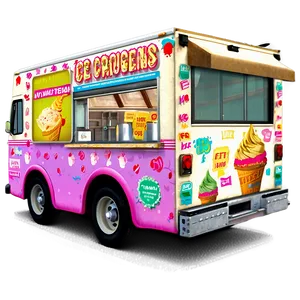 Ice Cream Truck With Vegan Options PNG 61 PNG