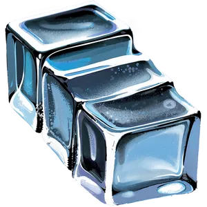 Ice Cube Illustration PNG 1