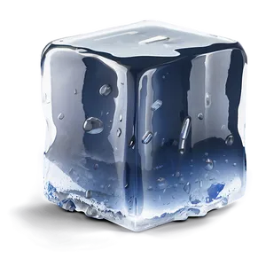 Ice Cube In Glass PNG 24