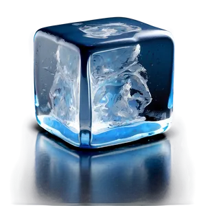 Ice Cube On Black PNG Fcv41