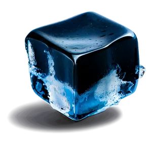 Ice Cube On Black PNG Jlo15