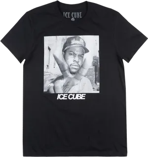 Ice Cube Rapper Graphic T Shirt PNG image