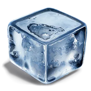Ice Cube Side View PNG 05232024