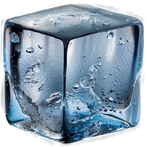 Ice Cube Side View PNG 05232024