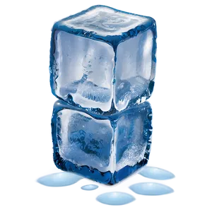Ice Cube Side View PNG 19