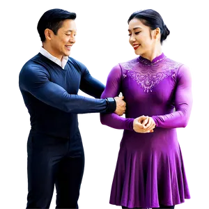 Ice Dancing Elegance Png Cot PNG image