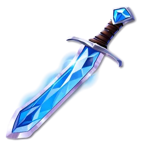 Ice Diamond Sword Png 05252024 PNG image