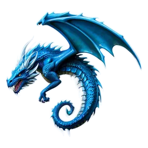 Ice Dragon Clipart PNG Xyc