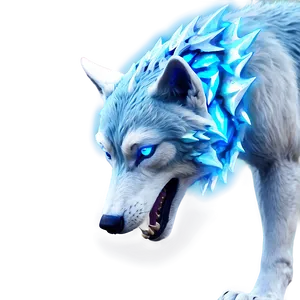 Ice Elemental Wolf PNG Ryd