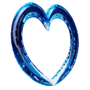 Ice Heart Outline Png Ghm26 PNG image