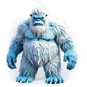 Ice Mountain Yeti Monster PNG 05232024