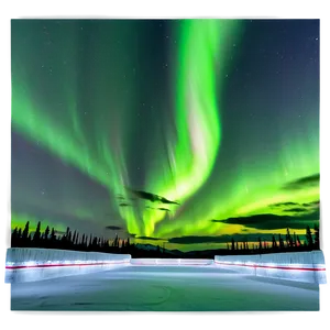 Ice Rink Arctic Northern Lights Png 49 PNG image