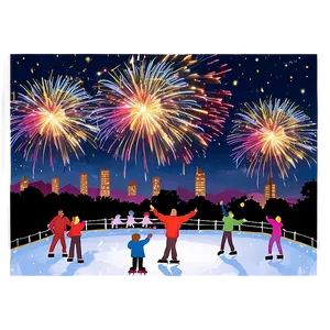 Ice Rink Spectacular Firework Display Png 27 PNG image