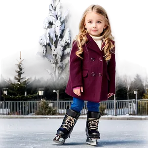 Ice Rink Winter Fashion Show Png 9 PNG image