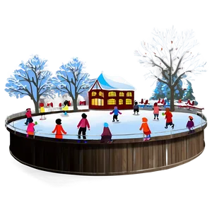 Ice Rink Winter Village Market Png Dpr91 PNG image