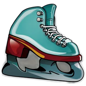 Ice Skate Flat Design PNG Auw PNG