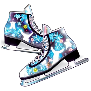 Ice Skate Print PNG 06212024