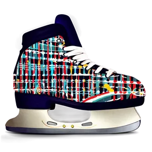 Ice Skates With Pattern PNG Hwb46 PNG