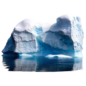 Iceberg Floating In Ocean Photo PNG 05212024