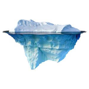 Iceberg Floating In Ocean Photo PNG 05212024