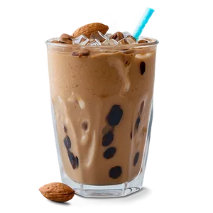 Iced Coffee With Almond Milk Png 05252024 PNG image