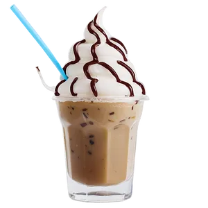 Iced Coffee With Ice Cream Png 5 PNG image