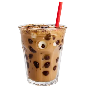 Iced Coffee With Milk Png Qjl PNG image