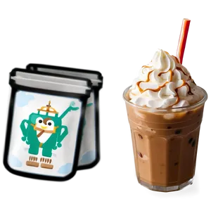 Iced Coffee With Whipped Cream Png 77 PNG image