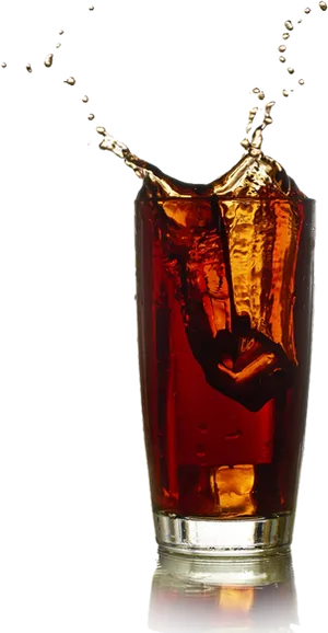 Iced Drink Splash Glass