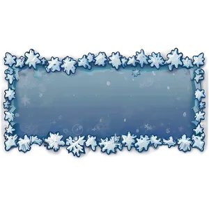 Iced Snow Border PNG Fya48 PNG