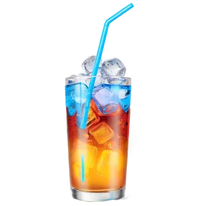 Iced Soft Drink Glass Png Fma26 PNG image