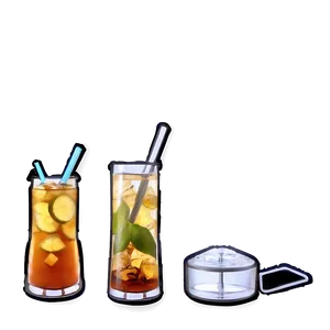 Iced Tea Bar Selection PNG Sfd